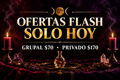 Banner de ofertas flash para rituales de control mental grupal y privado